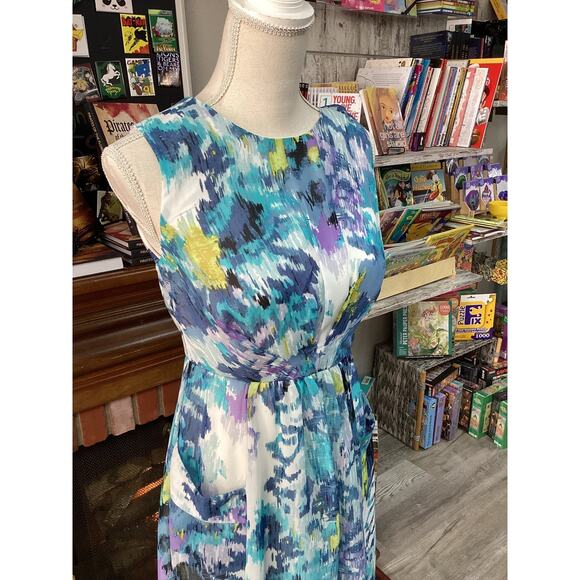 dressbarn Dresses & Skirts - DressBarn: Multi-Colored watercolor Dress Size 4